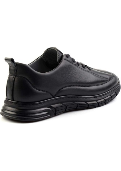Siyah Leather Erkek Casual Ayakkabı E01070022243