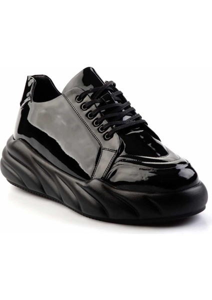 Siyah Leather Erkek Sneaker E01307259608 modelleri