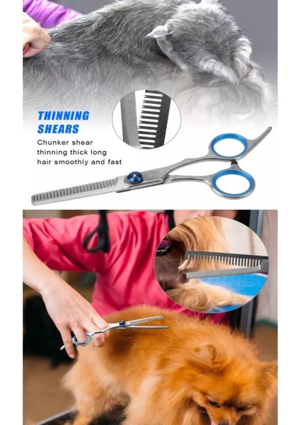 R4 Elektrikli Tıraş Makinesi + M8 Pet Kıl Kesme-Inceltme Makas -6INÇ/15CM indirimleri