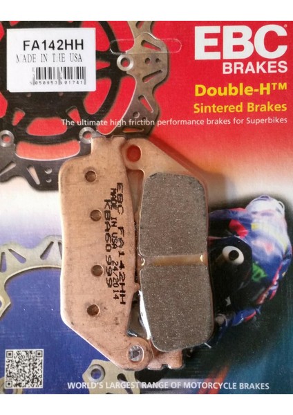 FA142HH 1995-1999 Suzuki Gsf 600 Bandit S Uyumlu Ön Fren Balatası Sinterli Balata