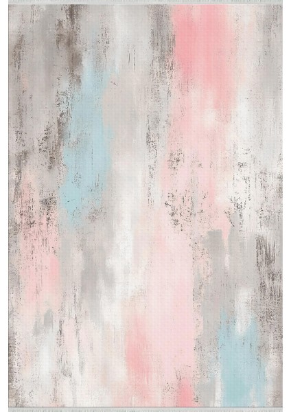 Pastel Renkli Modern Halı – Soft Geçişli Desen, Yıkanabilir, Kaymaz Taban
