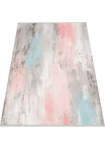 Pastel Renkli Modern Halı – Soft Geçişli Desen, Yıkanabilir, Kaymaz Taban