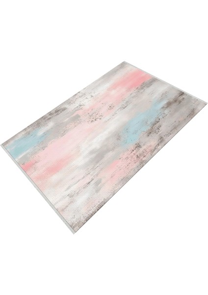 Pastel Renkli Modern Halı – Soft Geçişli Desen, Yıkanabilir, Kaymaz Taban