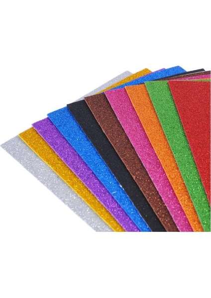 50X70CM Simli Eva 10 Renk Karışık