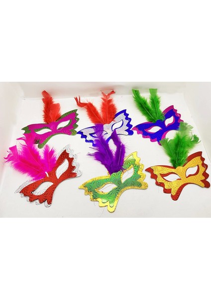 Tüylü Kağıt Karnaval Maskesi (639lı Set) fiyatları