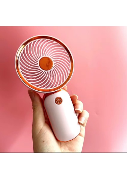 Avuç Içi Taşınabilir Şarjlı Mini Vantilatör El Fanı Pembe DD8024B fiyatları