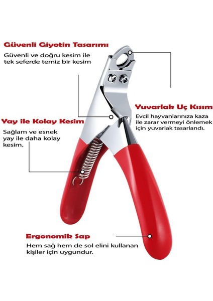 Kedi Köpek Giyotin Tırnak Makası Tırnak Kesme Makası Törpü Pati Temizleme Kedi Köpek Tarağı fırsatları