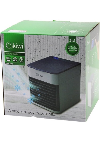 KN-7613 3in1=soğuk Buharlı Nemlendirme - USB N - Gece Lambamasa Üstüvantilatör 500ML3KDM Hız
