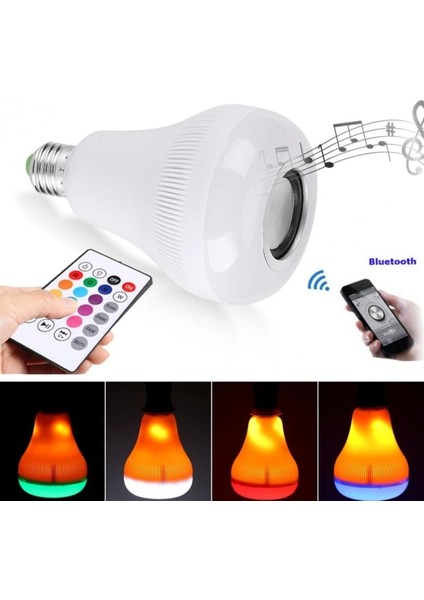 Kumandalı Bluetooth Hoparlör Ampul Ld-37 (5047)