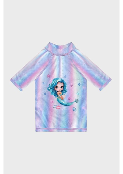 Seastar Desenli Kolay Kuruyan Uv Korumalı T Shirt Kız Çocuk T Shirt ST2515000005
