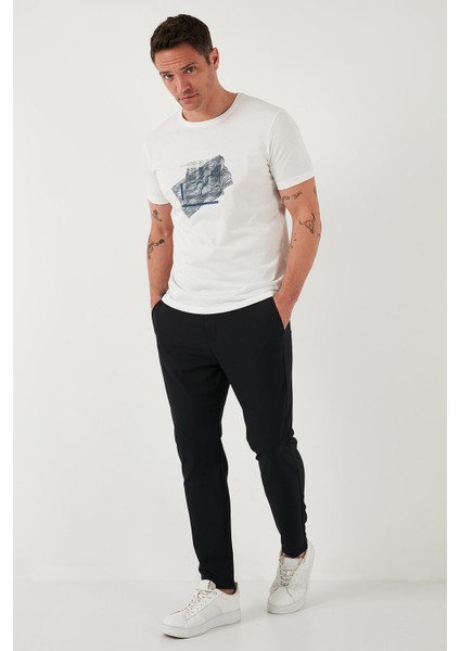 Streç Regular Fit Normal Bel Düz Paça Jogger Pantolon Erkek Pantolon CF25617801