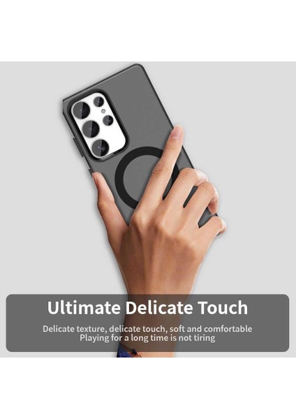 Samsung Galaxy S25 Ultra Kılıf Kamera Çıkıntılı Mat Magsafe Şarj Özellikli Kenarları Renkli Premium Sert Kapak fiyatları