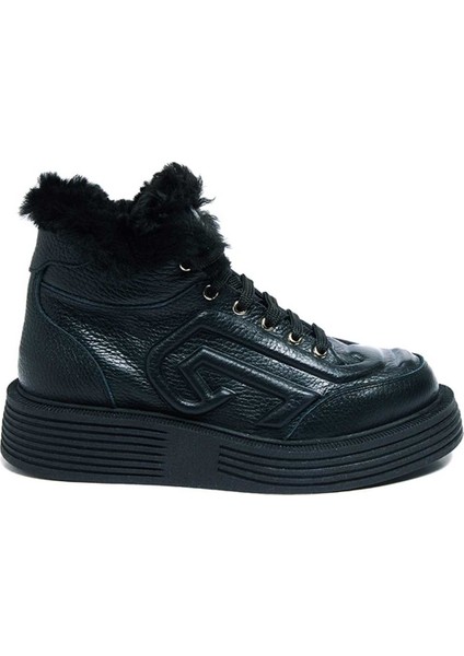 Kürklü Termo Taban Düz Bot 101-SNT22-99 Kadın Bot