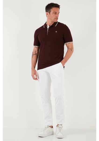 Pamuk Düğmeli Slim Fit Polo Yaka T Shirt Erkek Polo Yaka T Shirt 5902118