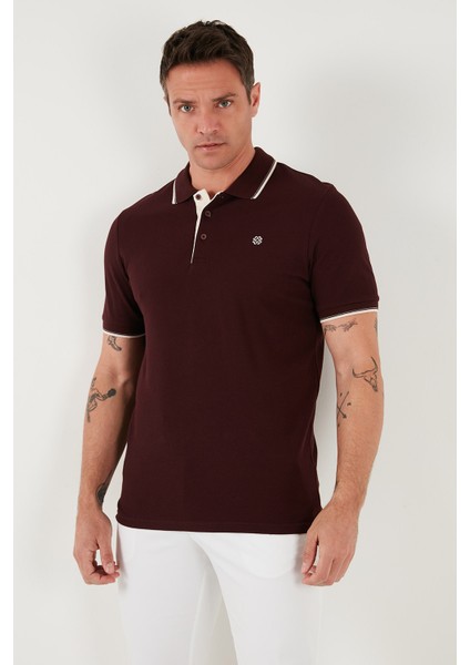 Pamuk Düğmeli Slim Fit Polo Yaka T Shirt Erkek Polo Yaka T Shirt 5902118