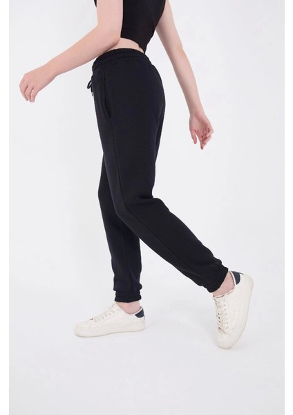 Üç Iplik Lastikli Baskılı Eşofman Pantolon - Lacivert fırsatları