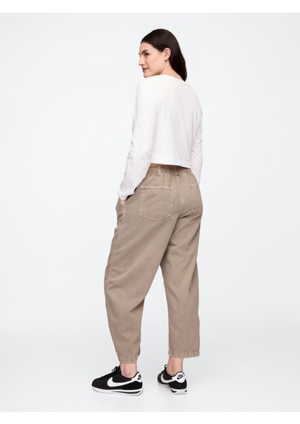 Kadın Bej Straight Jean Pantolon modelleri