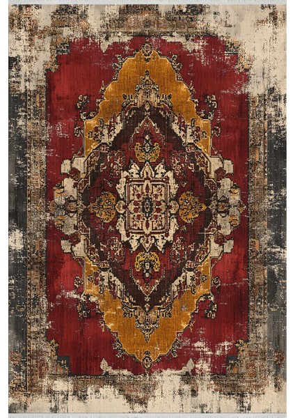 Vintage Medallion Desenli Halı – Yıkanabilir, Kaymaz Tabanlı, Evcil Hayvan ve Bebek Dostu Model