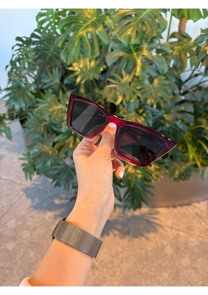 Cleopatra Bordo Cat Eye Çekik Trend Güneş Gözlüğü Kadın modelleri
