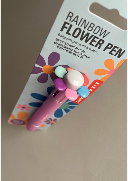 Rainbow Flower Multi Tükenmez Kalem (pembe) modelleri