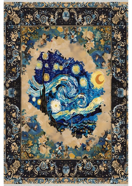 Ebedi Yıldızlar - Van Gogh ve Eşsiz Anadolu Desenleri - Evcil Hayvan Için Uygun