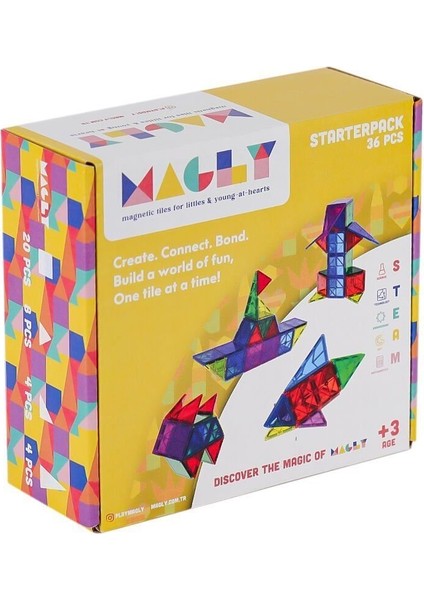 Mlg-36 Manyetik Blok 36 Parça -Gepettoys