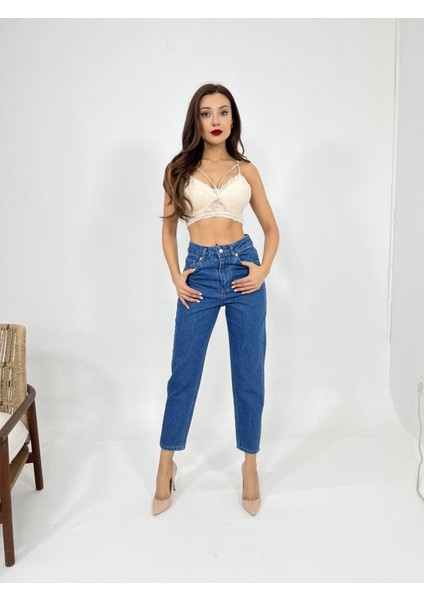6039 Kot Pantolon-Koyu Mavi