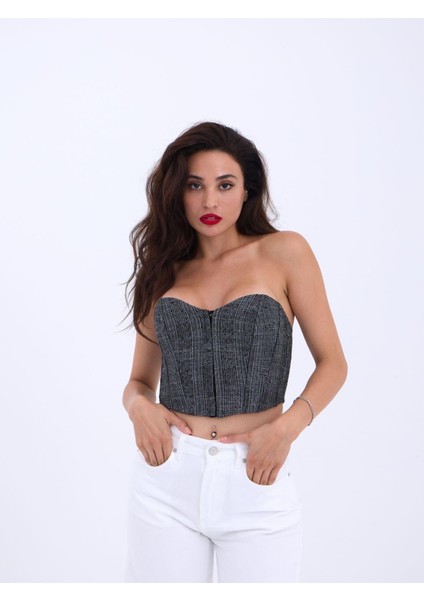 7205 Crop-Siyah