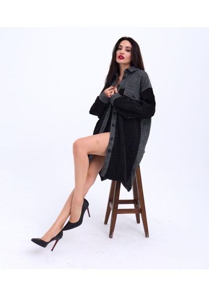 6698 Uzun Gömlek-Siyah