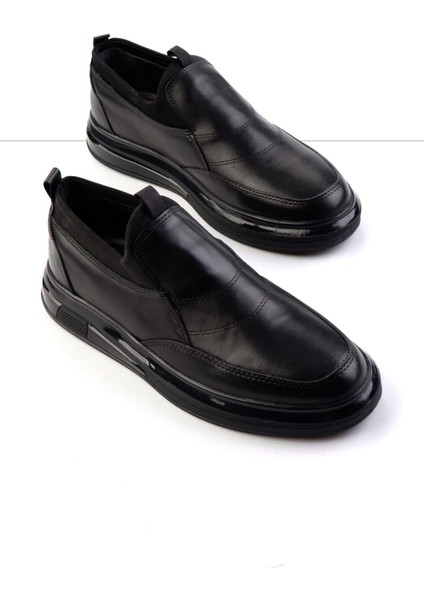 Siyah Leather Erkek Casual Ayakkabı E01401082043