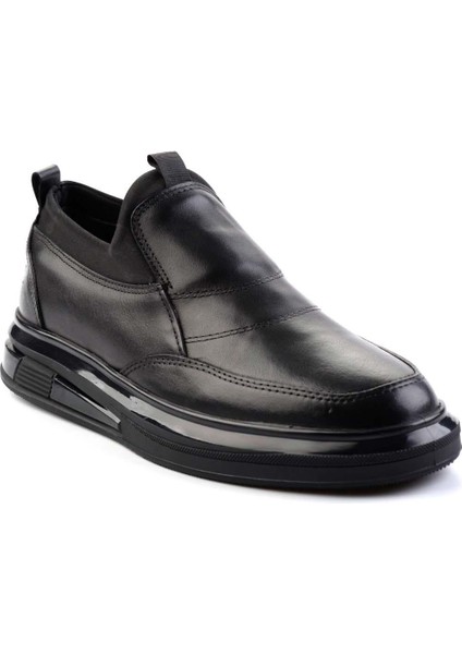 Siyah Leather Erkek Casual Ayakkabı E01401082043