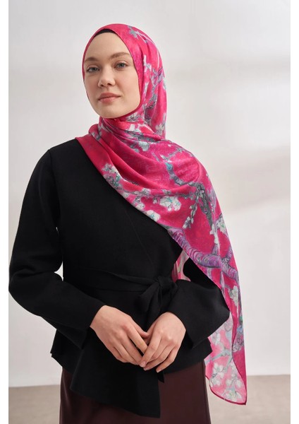 Ithal Vual Almond Blossom Desen Şal -4464