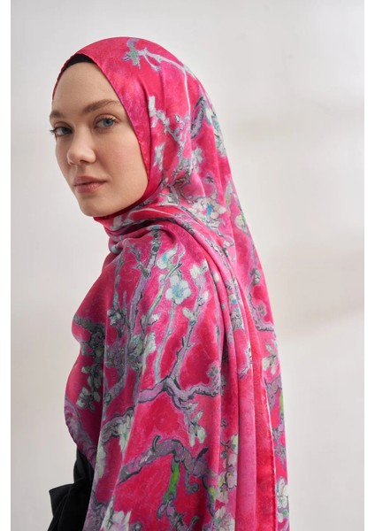 Ithal Vual Almond Blossom Desen Şal -4464 fiyatları