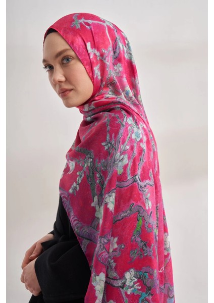 Ithal Vual Almond Blossom Desen Şal -4464 modelleri
