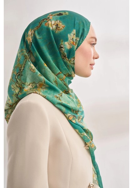 Ithal Vual Almond Blossom Desen Şal -4464