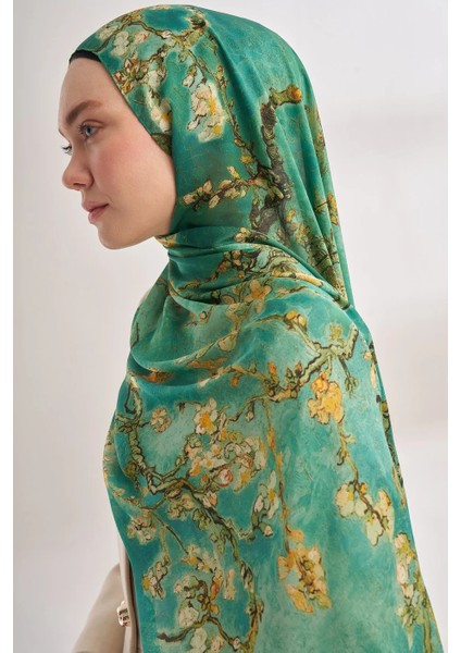 Ithal Vual Almond Blossom Desen Şal -4464 fiyatları