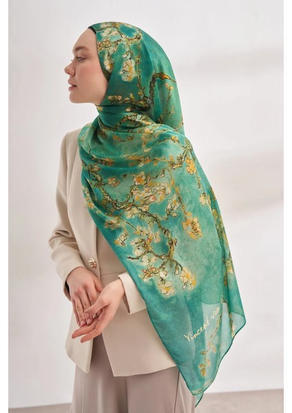 Ithal Vual Almond Blossom Desen Şal -4464 modelleri
