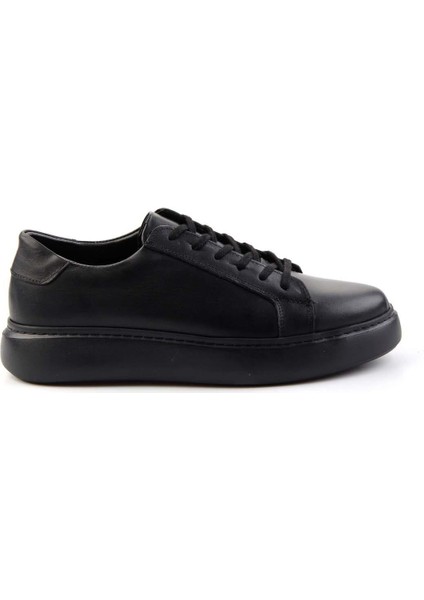 Siyah Leather Erkek Casual Ayakkabı E01439600241