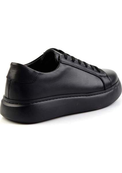 Siyah Leather Erkek Casual Ayakkabı E01439600241