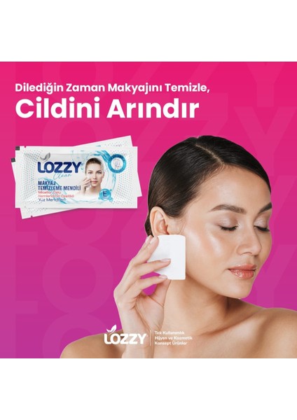 Makyaj Temizleme Mendili -Makeup Cleanıng Wıpes -100 Adet -Tekli-