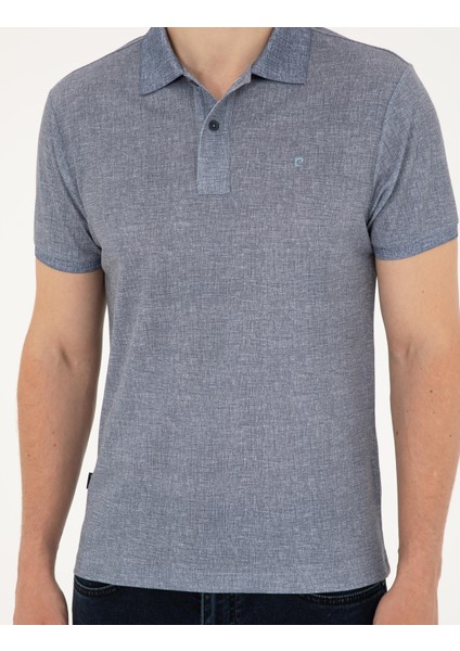 Erkek Lacivert Slim Fit Tişört 50288925-VR033