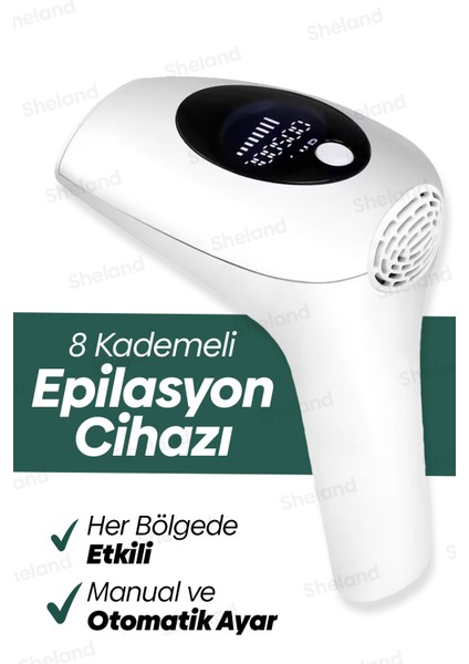 Pro Ipl Lazer Epilasyon Tüy Alma Cihazı 8 Kademeli 900.000 Atım