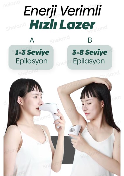 Pro Ipl Lazer Epilasyon Tüy Alma Cihazı 8 Kademeli 900.000 Atım modelleri