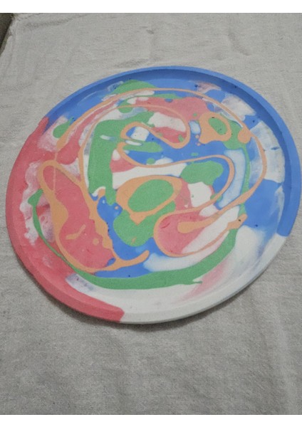 Taş Tozu El Yapımı Nişanlık Sunumluk ve Mumluk Tepsi – Şık Dekoratif Tasarım (30X23 Cm) fiyatları