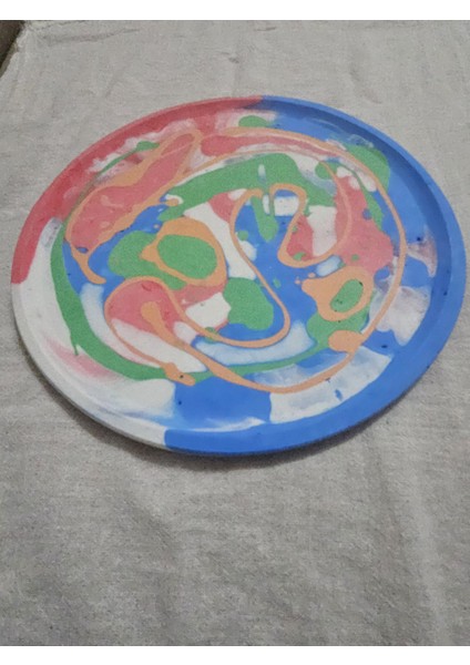 Taş Tozu El Yapımı Nişanlık Sunumluk ve Mumluk Tepsi – Şık Dekoratif Tasarım (30X23 Cm) modelleri