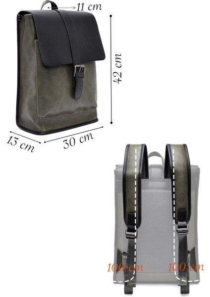 Erkek Haki Sırt Çantası 23WBD311418