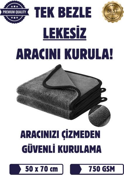Auto Premium Oto Kurulama Bezi 50X70 cm 750 Gsm
