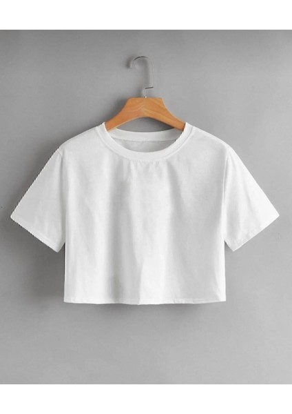 Bisiklet Yaka Crop