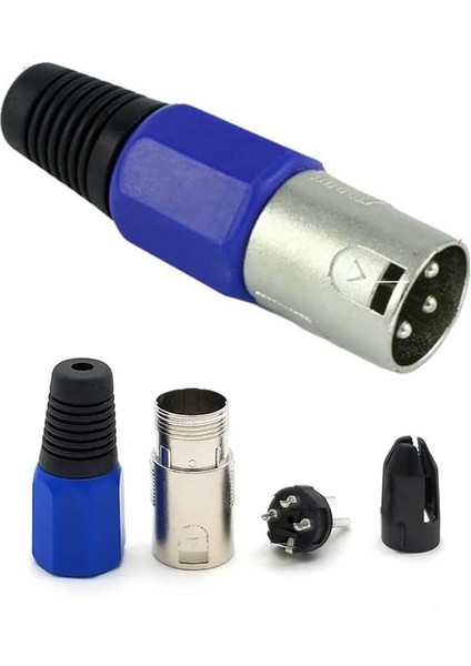 3 Pin Xlr Erkek Konnektör - Mikrofon Jackı Nx Tip - Profesyonel Ses ve Video Bağlantısı