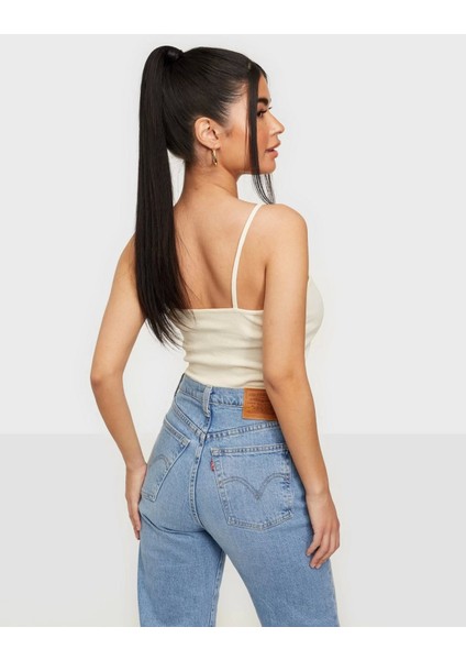 15269908 Askili 5 Dugme Bayan Body - Krem